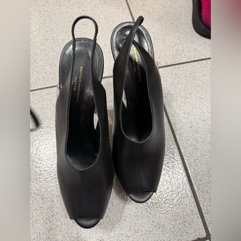 Narciso Rodriguez Black Slingback Heels worn once